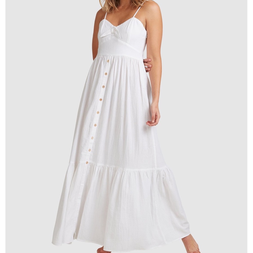 Billabong White Maxi Franca Dress 𓇬☽ - Picture 3 of 8